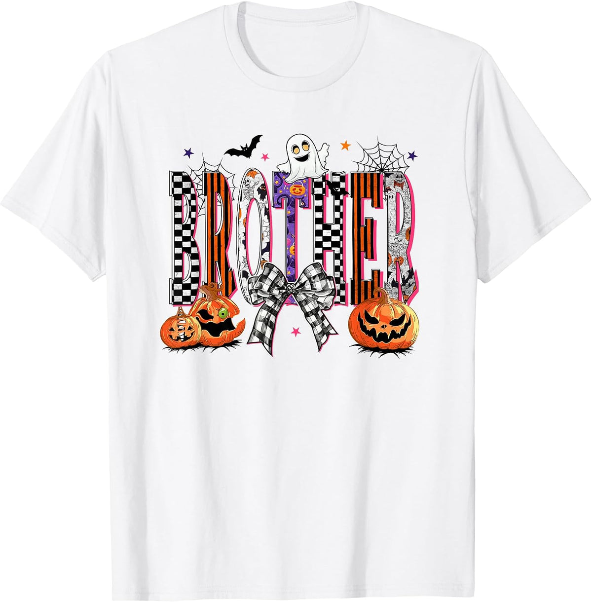 Brother Pumpkin Fall Halloween Family Matching T-Shirt