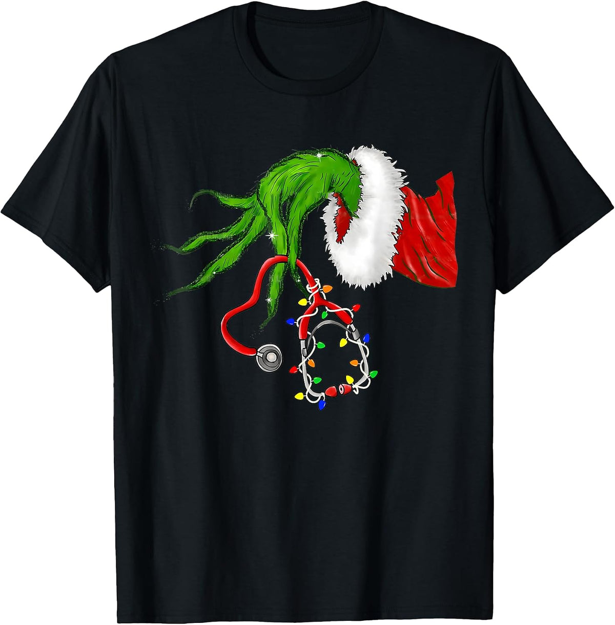 Funny Nurse Christmas Stethoscope Nurses Pajamas