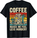 Awesome skeleton holding a cup of coffee