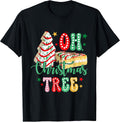 Farm Fresh Christmas Tree Cake Shirt Santa Hat Xmas T-Shirt