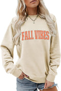 Fall Vibes Sweatshirt Vintage Retro Graphic Women Fall Lover Shirt Coffee Weather Sweater Autumn Pullover Tops