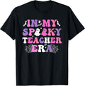 in My Spooky Teacher Era Funny Halloween Design T-Shirt