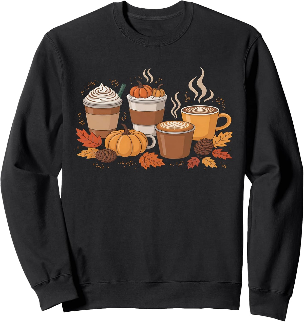 Coffee Pumpkin Latte Spice Coffee Love Fall Season Halloween Sweatshirt