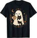 Funny Halloween Ghost Black Cat Meh Coffee Mug Cute Spooky T-Shirt