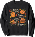 Fall Teacher Cute Pumpkin Autumn Classroom Teacher Humor Sweatshirt