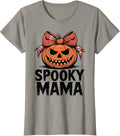 Spooky Mama Pumpkin Halloween Mama T-Shirt