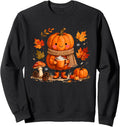 Cozy Fall Pumpkin Halloween Pumpkin Spice Latte Autumn Sweatshirt