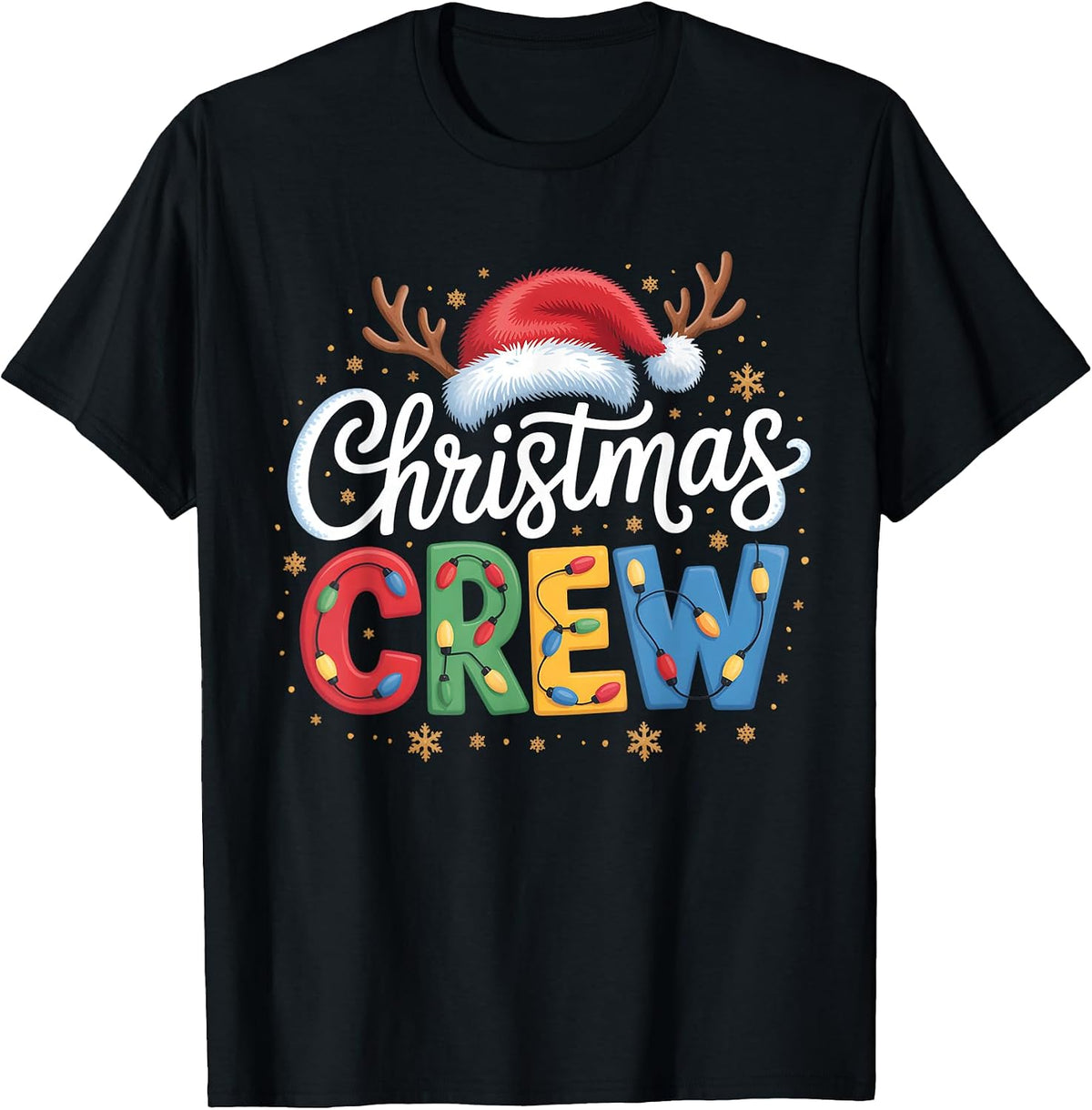 Christmas Crew Family Group Matching Pajamas Women Men Kids T-Shirt