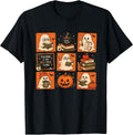 Halloween Teacher Spooky Teachers Club Boo Ghost Men Women T-Shirt