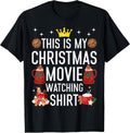 This is My Christmas Movie Watching Shirt Merry Christmas T-Shirt