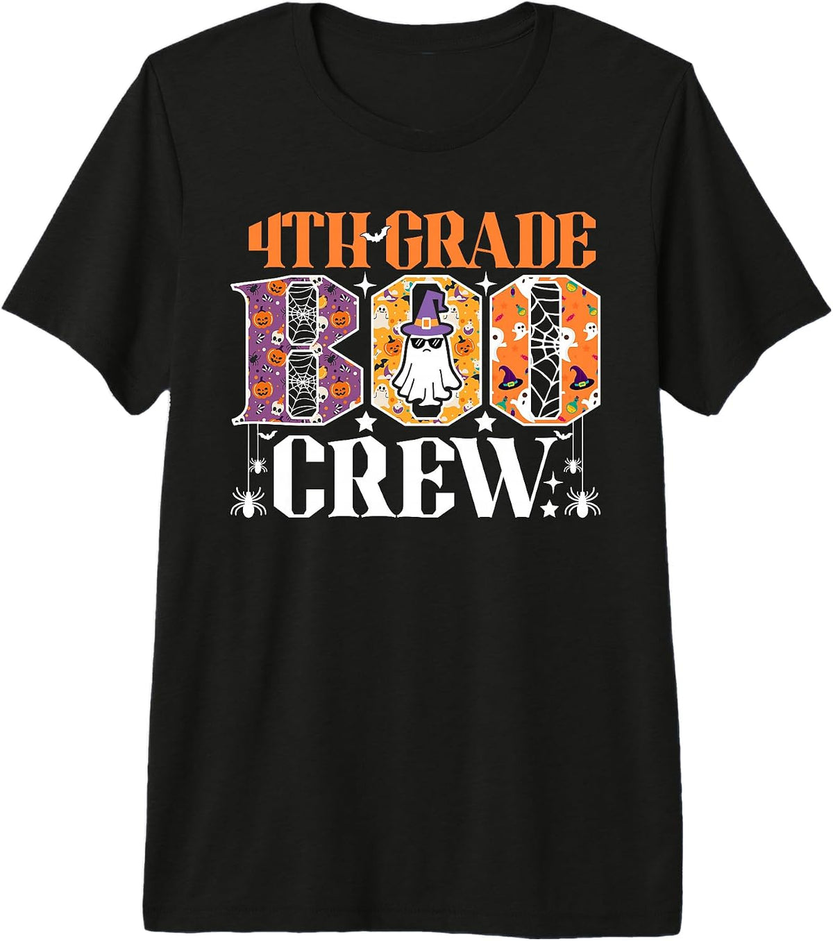 4th Grade Boo Crew Funny Ghost Halloween Costume Premium Tri-Blend T-Shirt