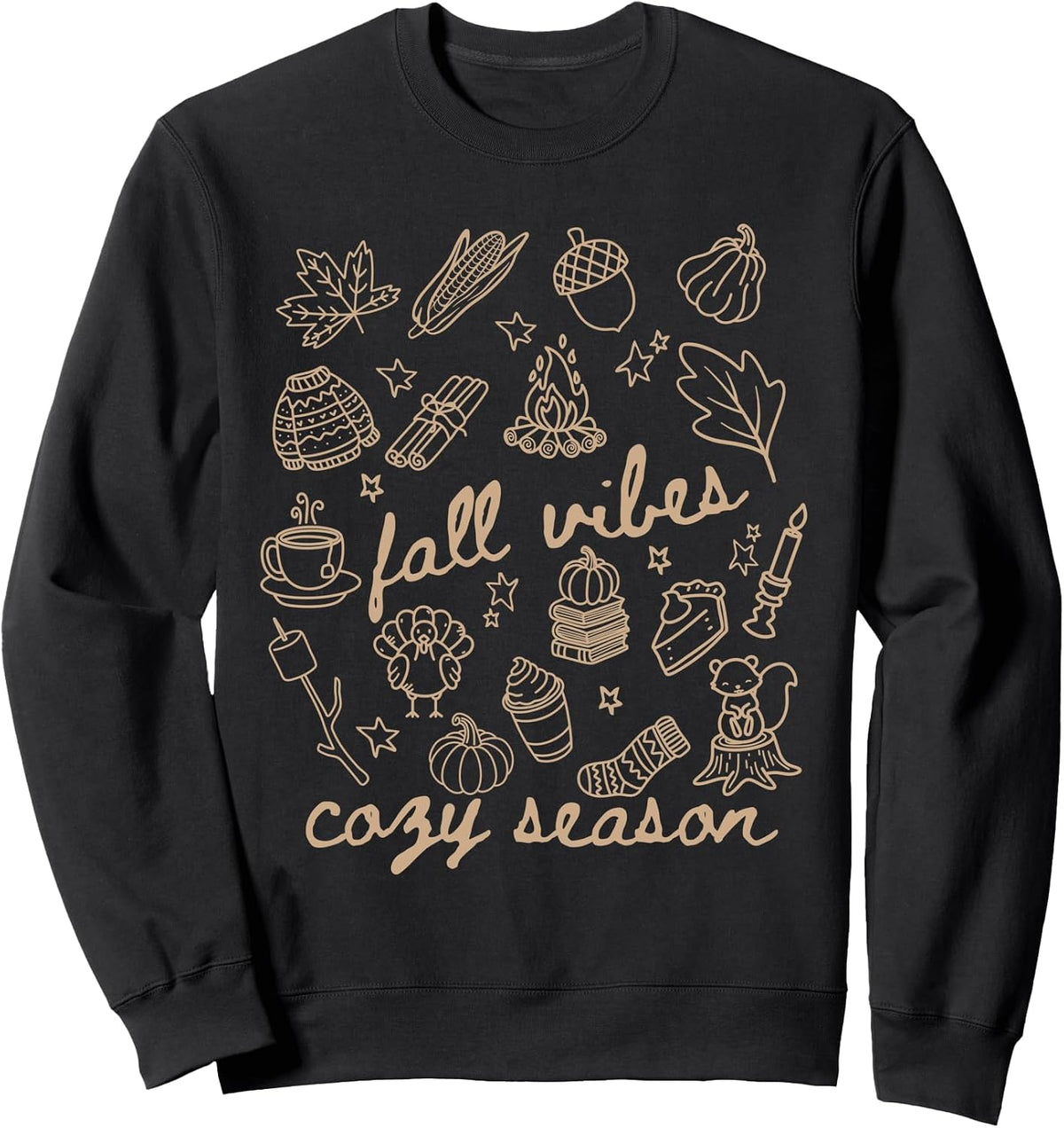 Fall Vibes Cozy Season Cute Autumn Pumpkin Spice Sweatshirt