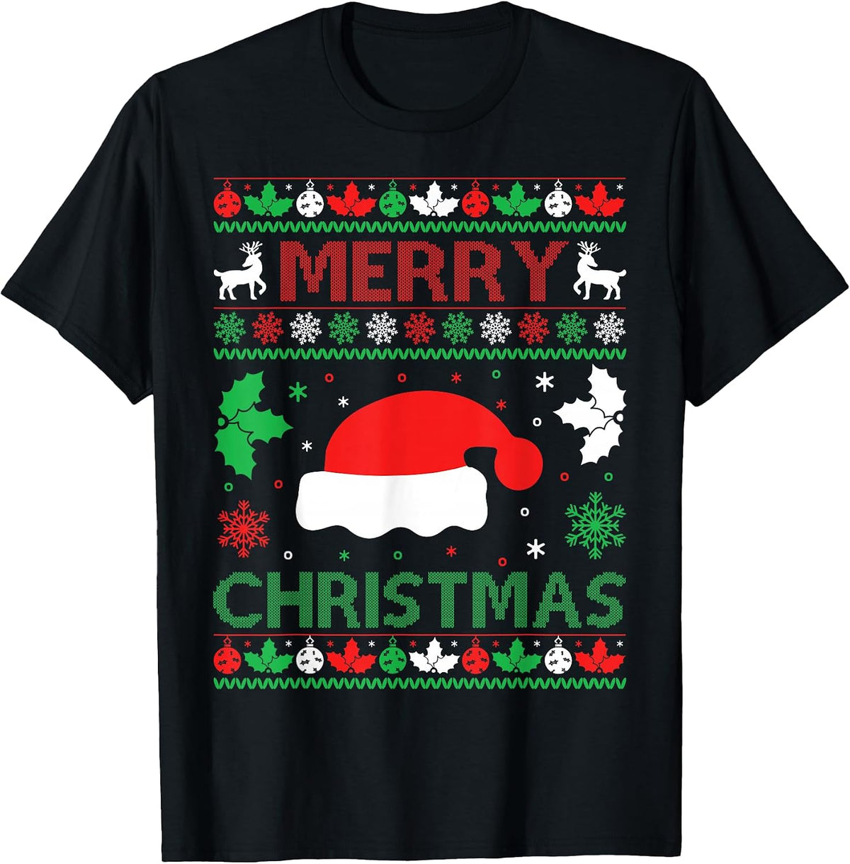 Funny Merry Christmas Xmas Pajama Family Matching T-Shirt