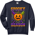 Halloween Baseball Ice Cream Drip Stuff Spooky Season Boys Comfort Colors Adult Sweatshirt