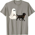 Ghost Walking Black Lab Dog Halloween Labrador Retriever T-Shirt