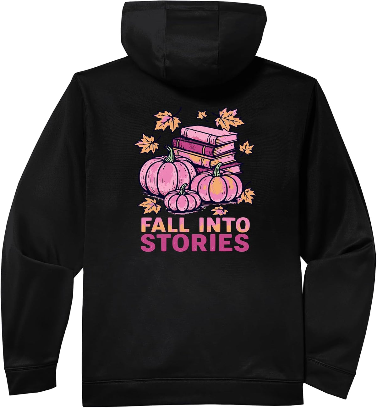 Bookcore Coquette Pinkoween Design Fall Into Stories Books Performance Hoodie