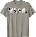 Ghost and Black Cat, Cute Ghost Holding Cat T-Shirt