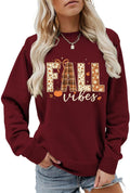 Fall Vibes Sweatshirt Cozy Season Crewneck Pumpkin Long Sleeve