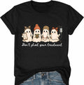 Nurse Halloween Shirts for Women Nurse Ghost Fall Graphic T-Shirts