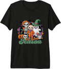 Halloween Squad Shirt Skeleton Ghost Pumpkin Trick Treat Premium Tri-Blend T-Shirt