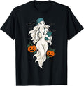 Nurse Halloween Ghost Stethoscope Spooky Pumpkin Nursing T-Shirt