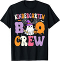 Kindergarten Boo Crew Spooky Kindergarten Halloween Teacher T-Shirt