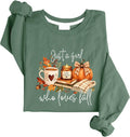 Just A Girl Who Loves Fall Sweatshirt Fall Coffee Lover Hoodie