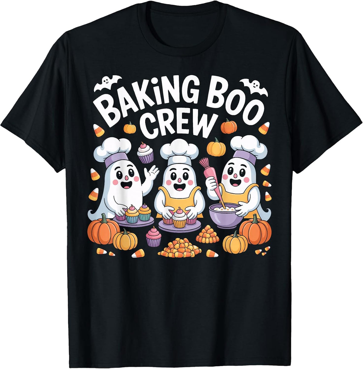 Baking Boo Crew Halloween Ghost Lovers T-Shirt