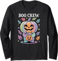 Matching Boo Crew Halloween Family Characters Long Sleeve T-Shirt