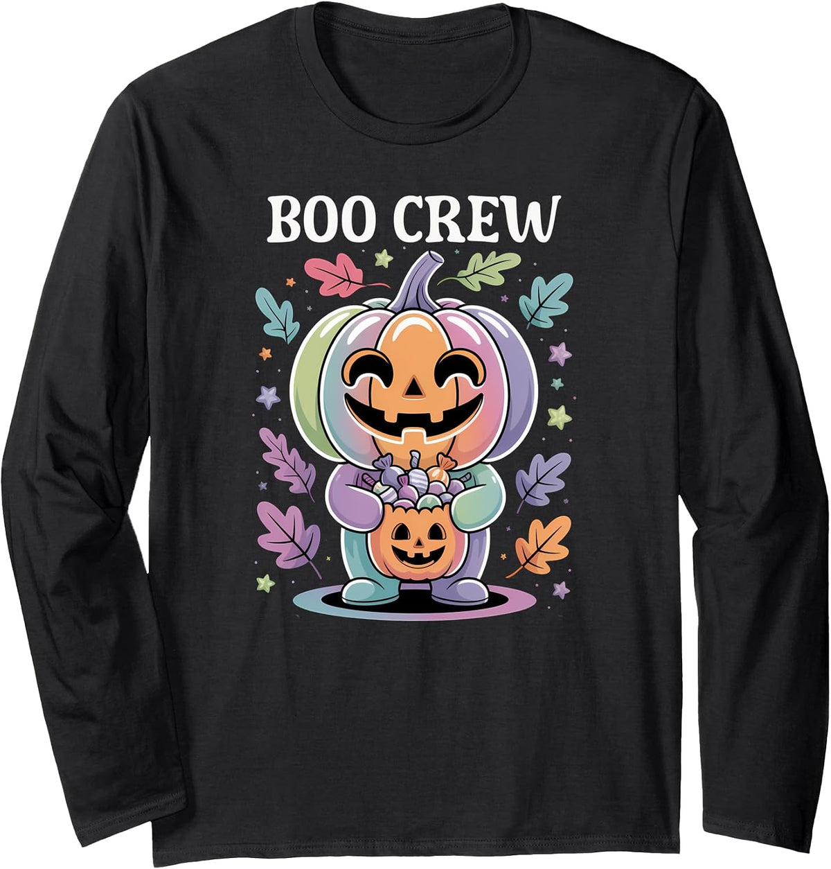 Matching Boo Crew Halloween Family Characters Long Sleeve T-Shirt
