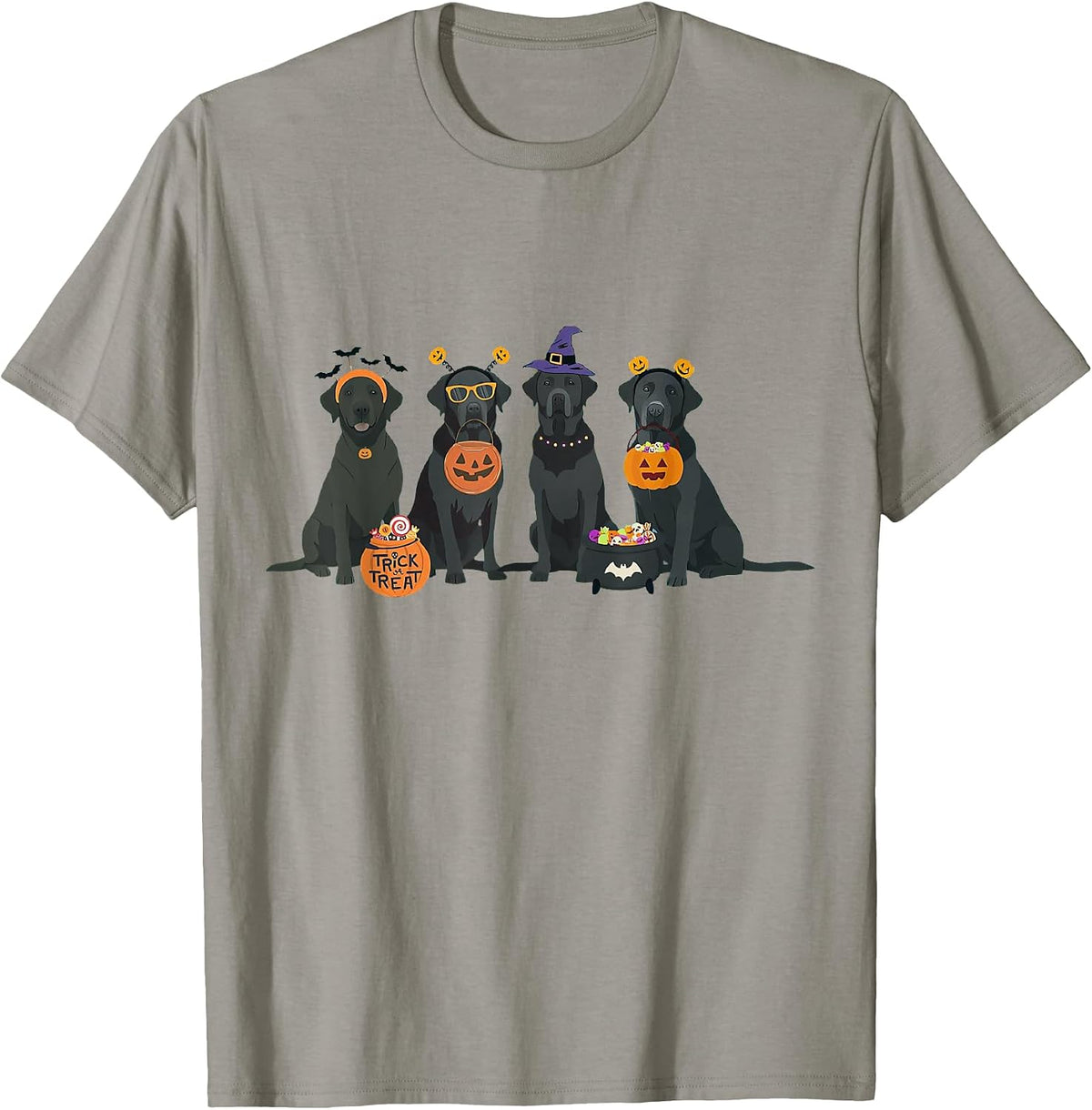 Halloween Black Lab Fall Labrador Retriever Halloween Dog T-Shirt