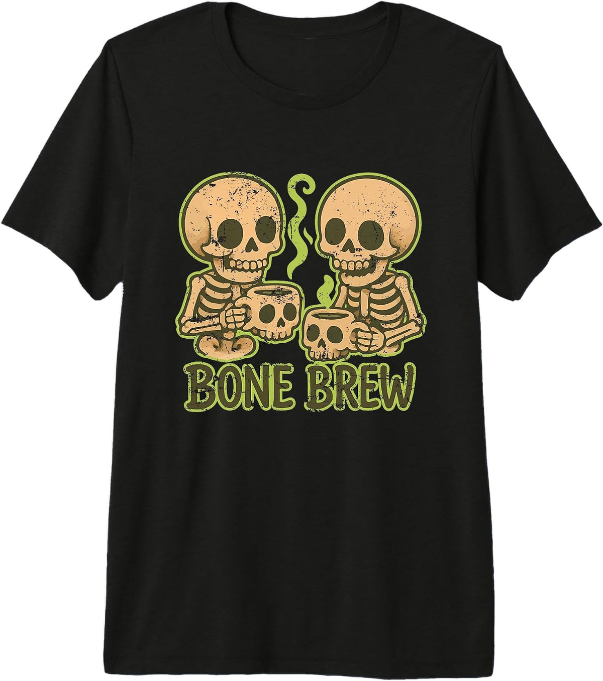 Bone Brew Skeleton Coffee Premium Tri-Blend T-Shirt