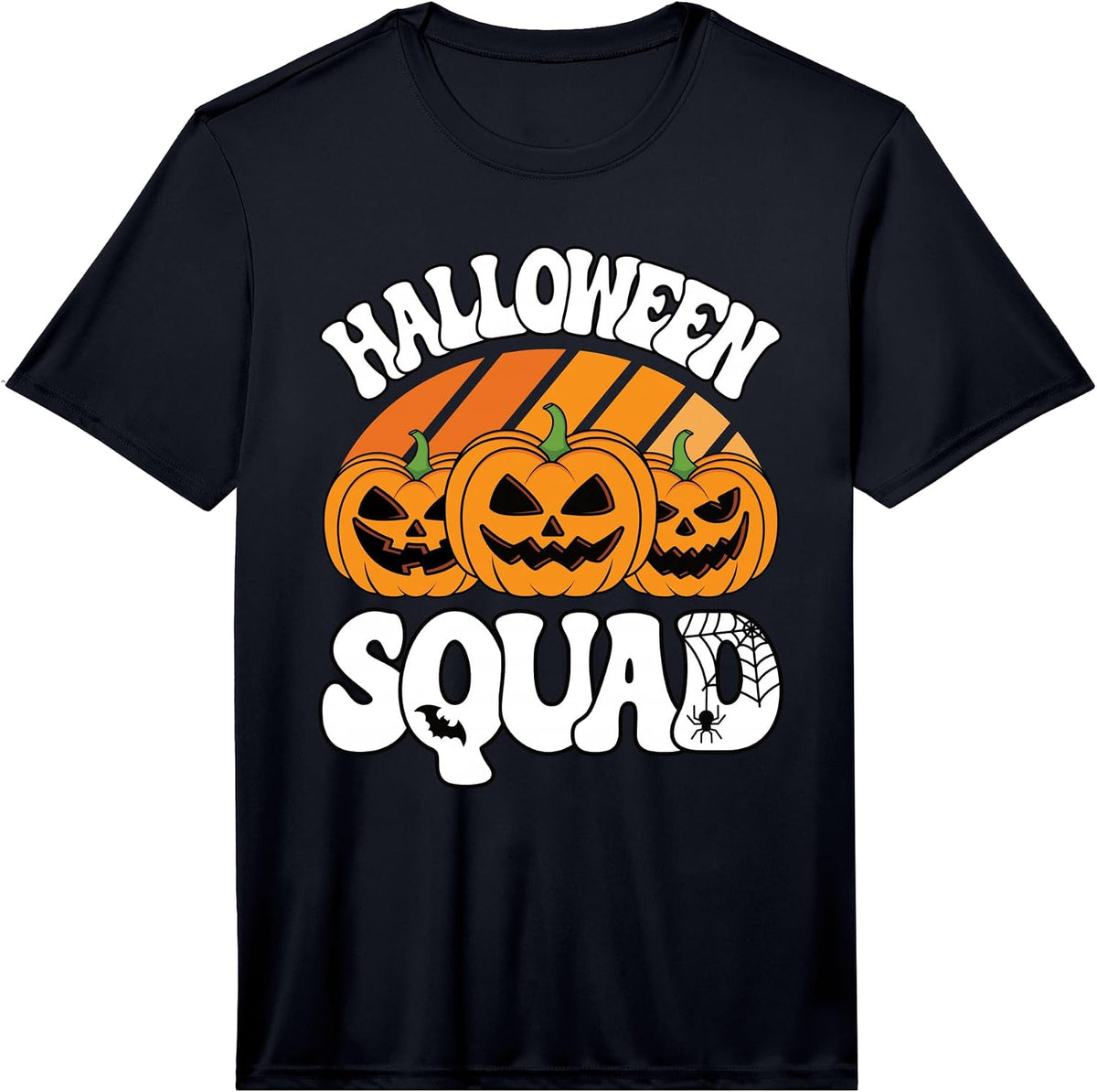 Halloween Squad Scary Pumpkin Men Women Kids Performance T-Shirt