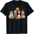 Funny Ghost Dog Costume Puppy Halloween Spooky Women Kids T-Shirt