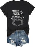There's A Skelly in My Belly Shirt Halloween Maternity Shirt