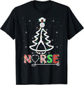 Nurse Christmas Tree Nursing Nurse Stethoscope Xmas T-Shirt