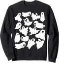 Cute Spooky Ghosts Silhouettes Kids Halloween Sweatshirt