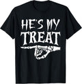 He's My Treat Skeleton Easy Couples Halloween Costume Hers T-Shirt