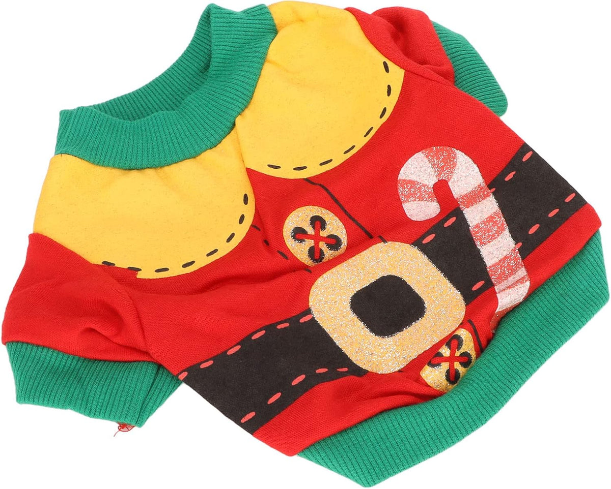Dog Christmas Shirt - Winter Christmas Clothes Soft Warm Pet Clothes - Premium Fabrics - Polyester Party (M)