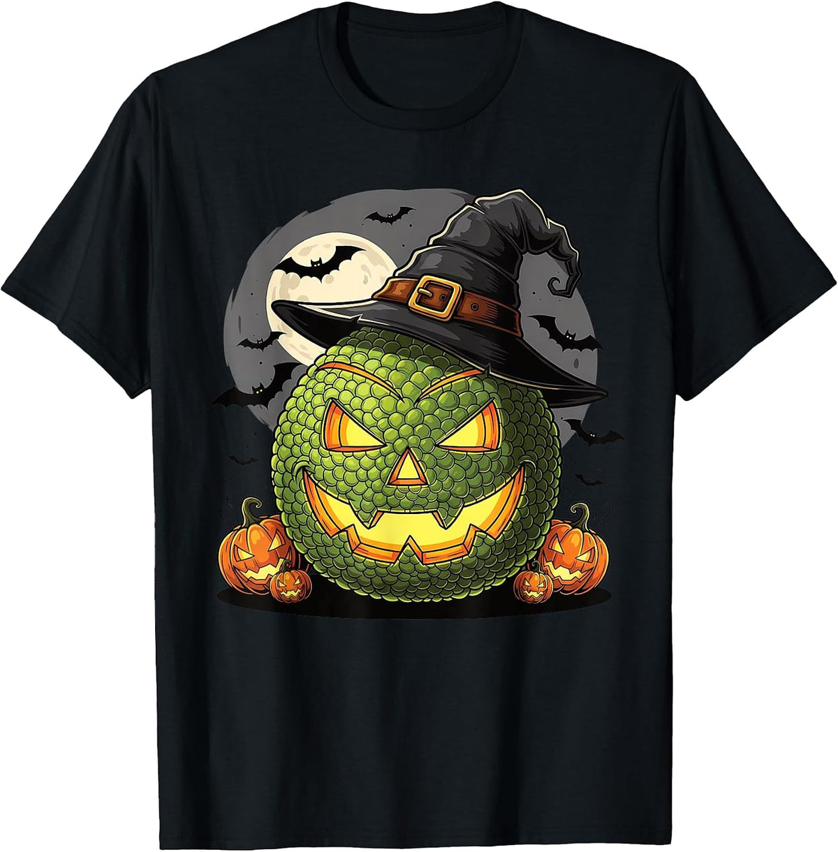 Funny Puerto Rican Pana Halloween Jack O Lantern Breadfruit T-Shirt