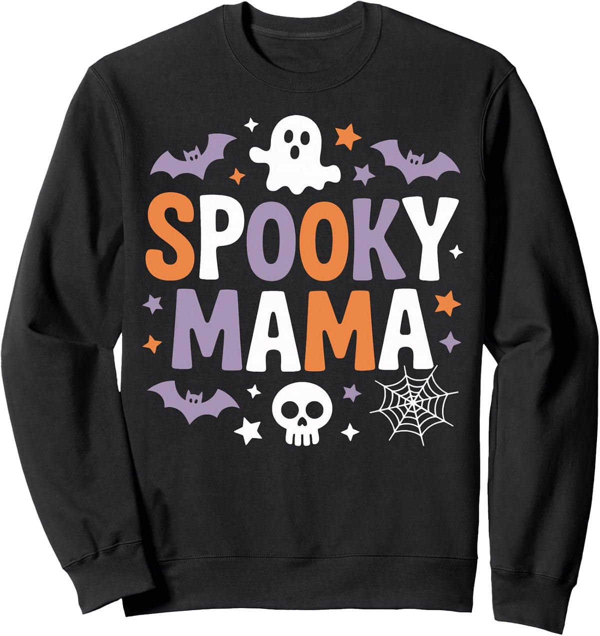 Spooky Mama Cute Ghost Halloween Mothers October Sweatshirt