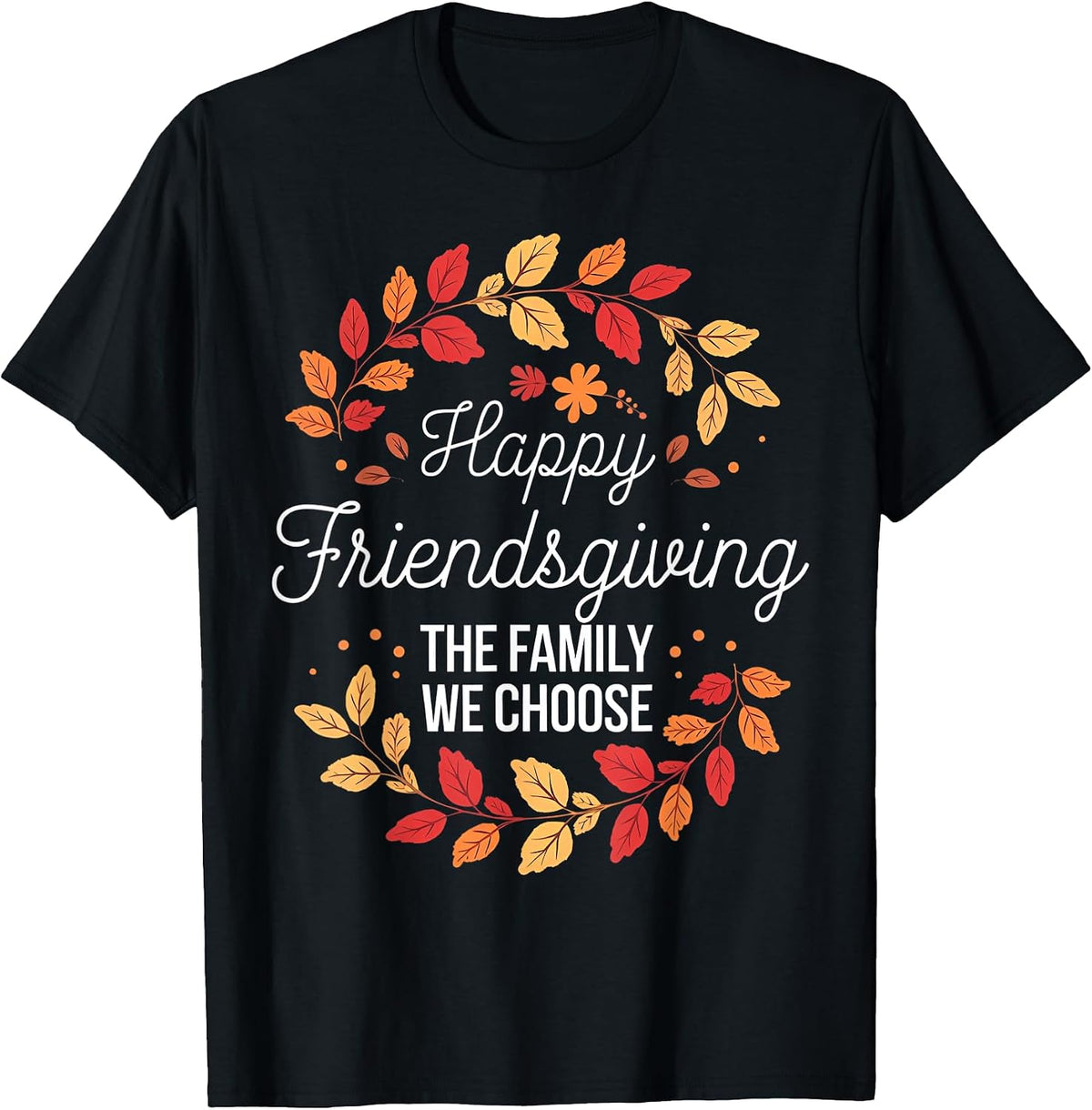 Happy Friendsgiving Fall Turkey Friends Giving Friendship T-Shirt