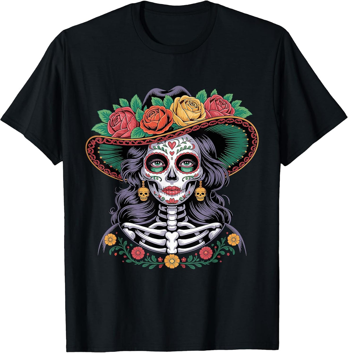 Dia De Muertos La Catrina Day T-Shirt