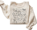 It’s A Jolly Season To Teach Christmas Sweatshirt Women – Cute Teacher Holiday Crewneck
