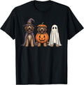 Spooky Ghost Goldendoodle Pumpkin Halloween Doodle Dog Lover T-Shirt