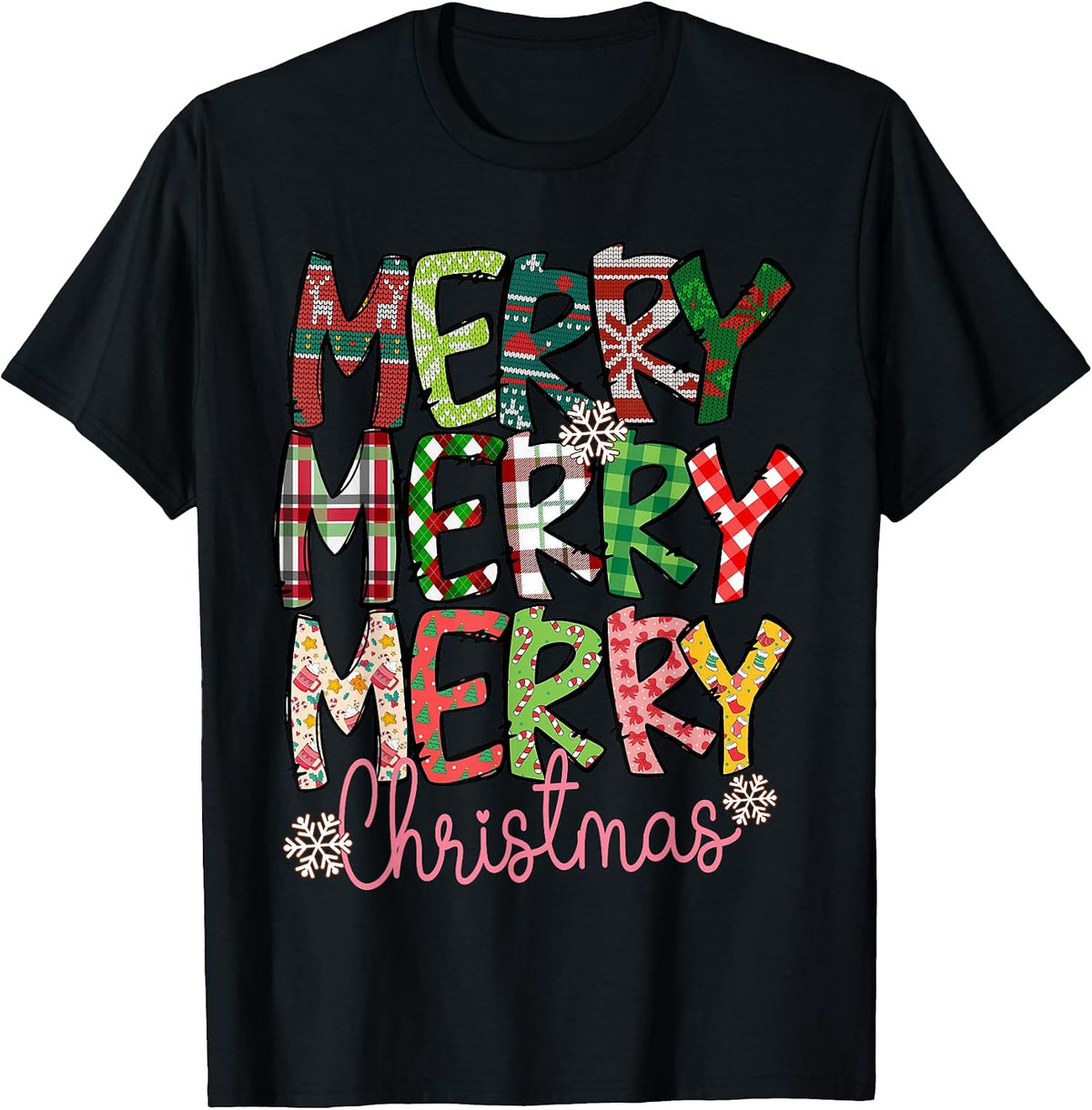Merry Christmas Family Matching Design for Holiday T-Shirt