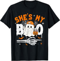 She's My Boo Matching Couple Halloween Couples He's My Boo T-Shirt