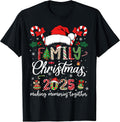 Family Christmas 2025 Matching Squad Santa Elf Funny Xmas T-Shirt