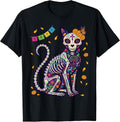 Dia de Los Muertos Cat Day of The Dead Sugar Skull T-Shirt