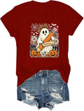 Halloween Teacher Shirt Spooky Teacher T-shirt Back To School Tee Women